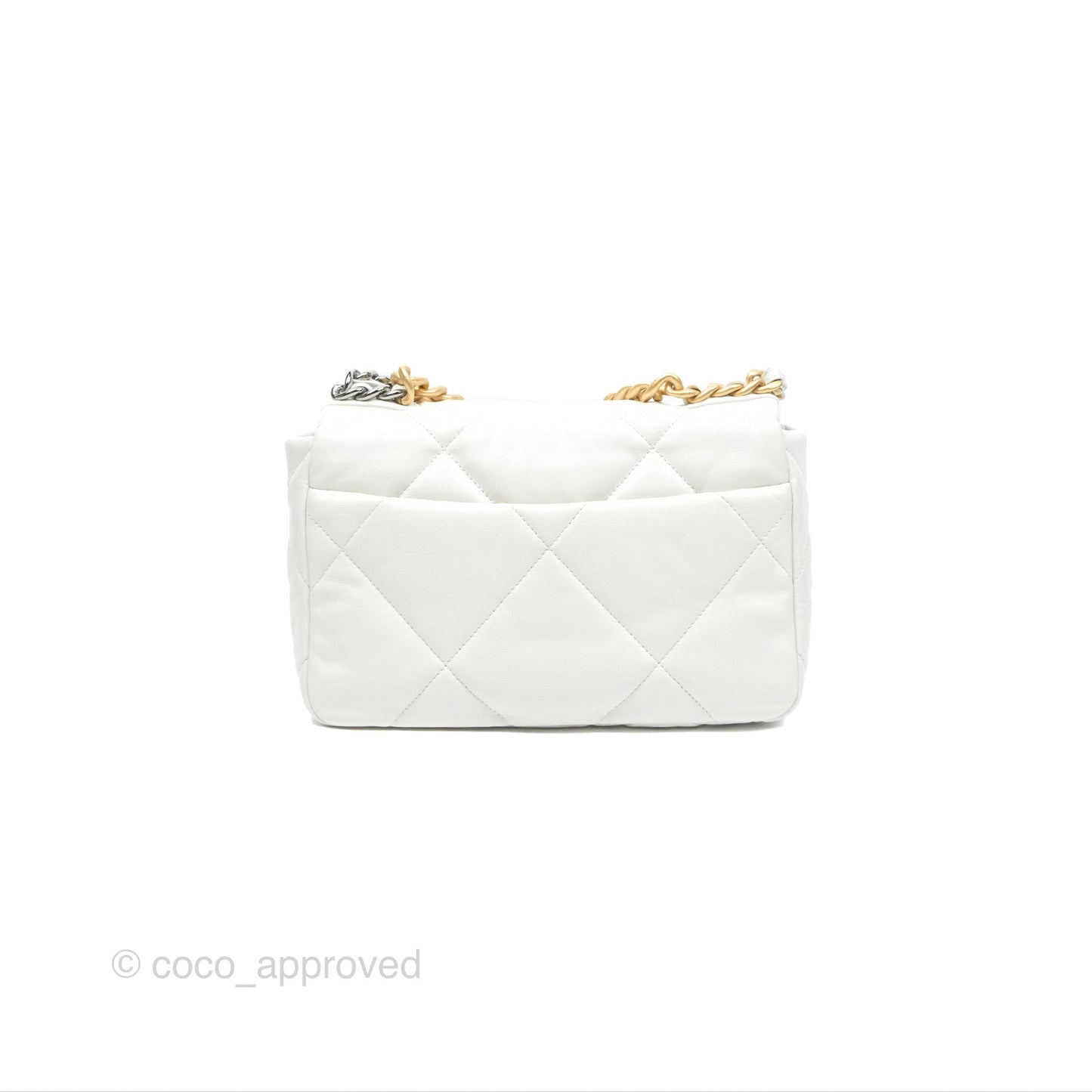 Chanel 19 Small Off White Mixed Hardware