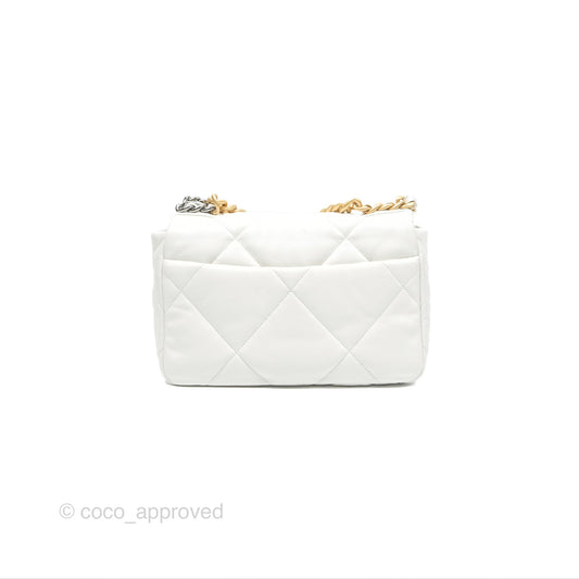 Chanel 19 Small Off White Mixed Hardware