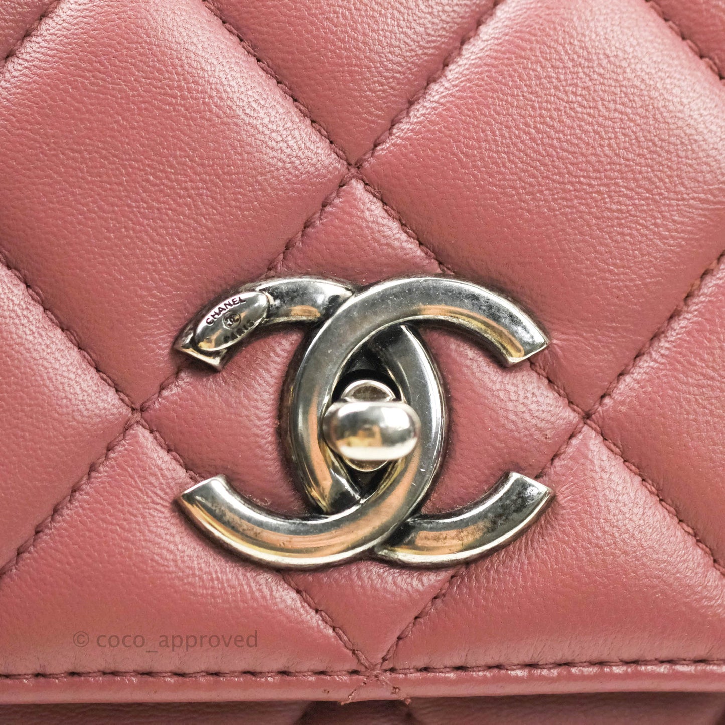 Chanel Trendy CC Small Mauve Pink Lambskin Ruthenium Hardware