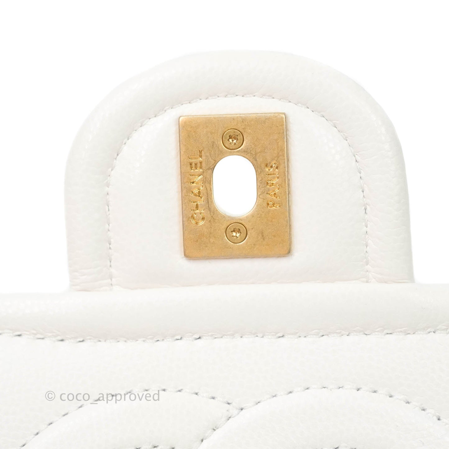 Chanel Small With Chain (O-purse-vanity With Chain) White