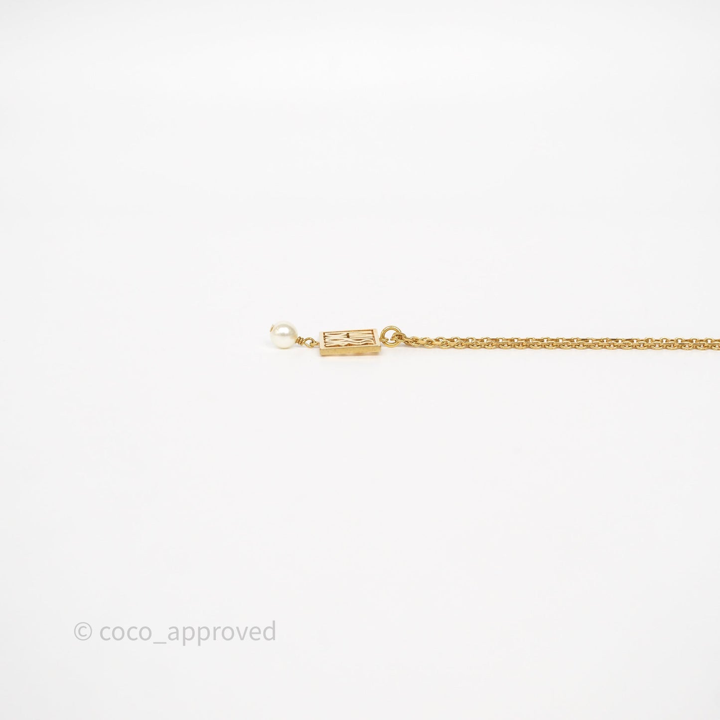 Christian Dior Miss Dior Necklace Gold Tone