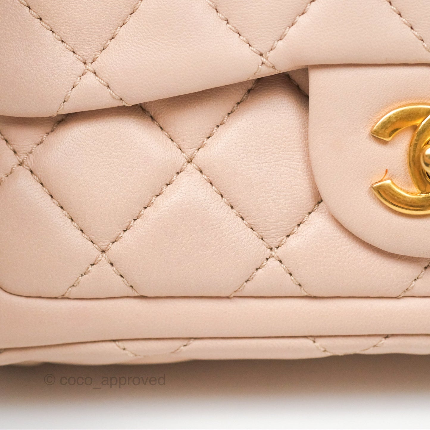 Chanel Flap Bag Pink Aged Gold Hardware