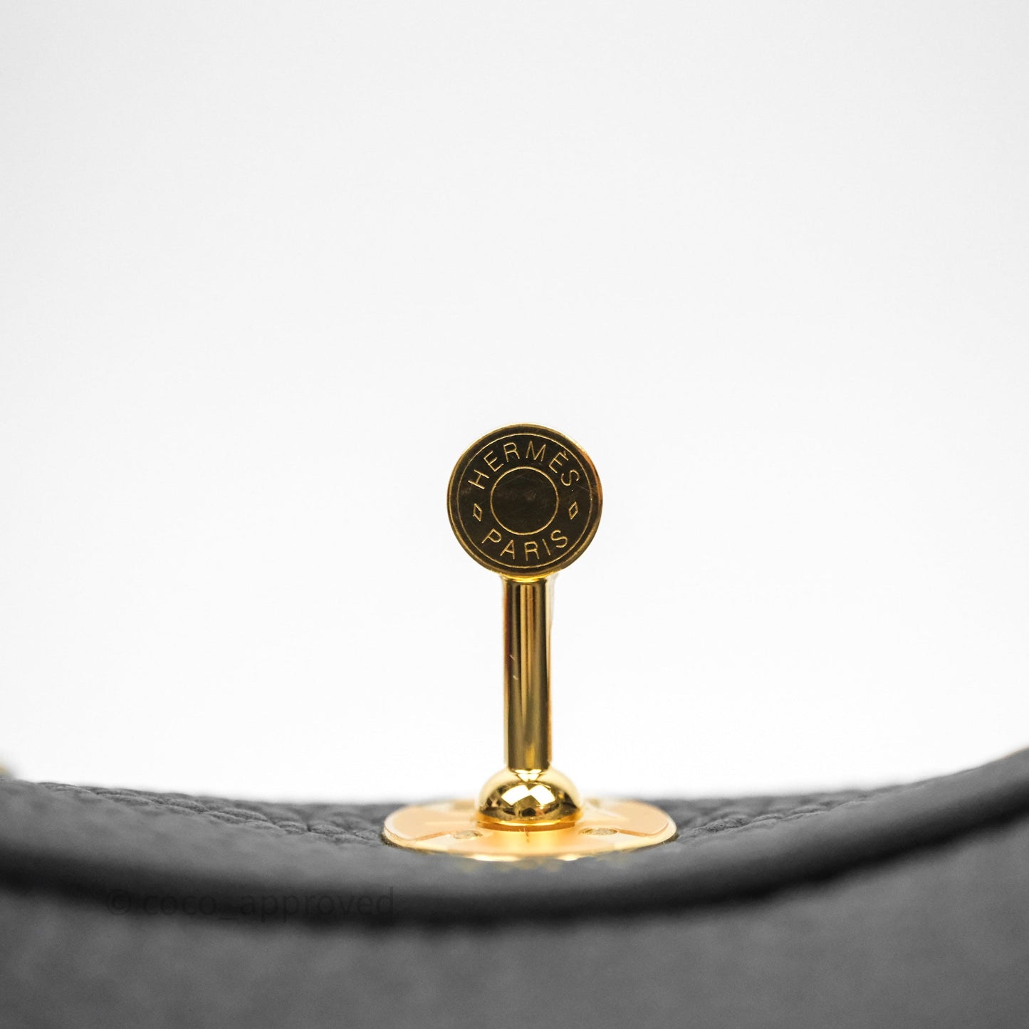 Hermès Mini Lindy 20 Noir 89 Clemence Gold Hardware