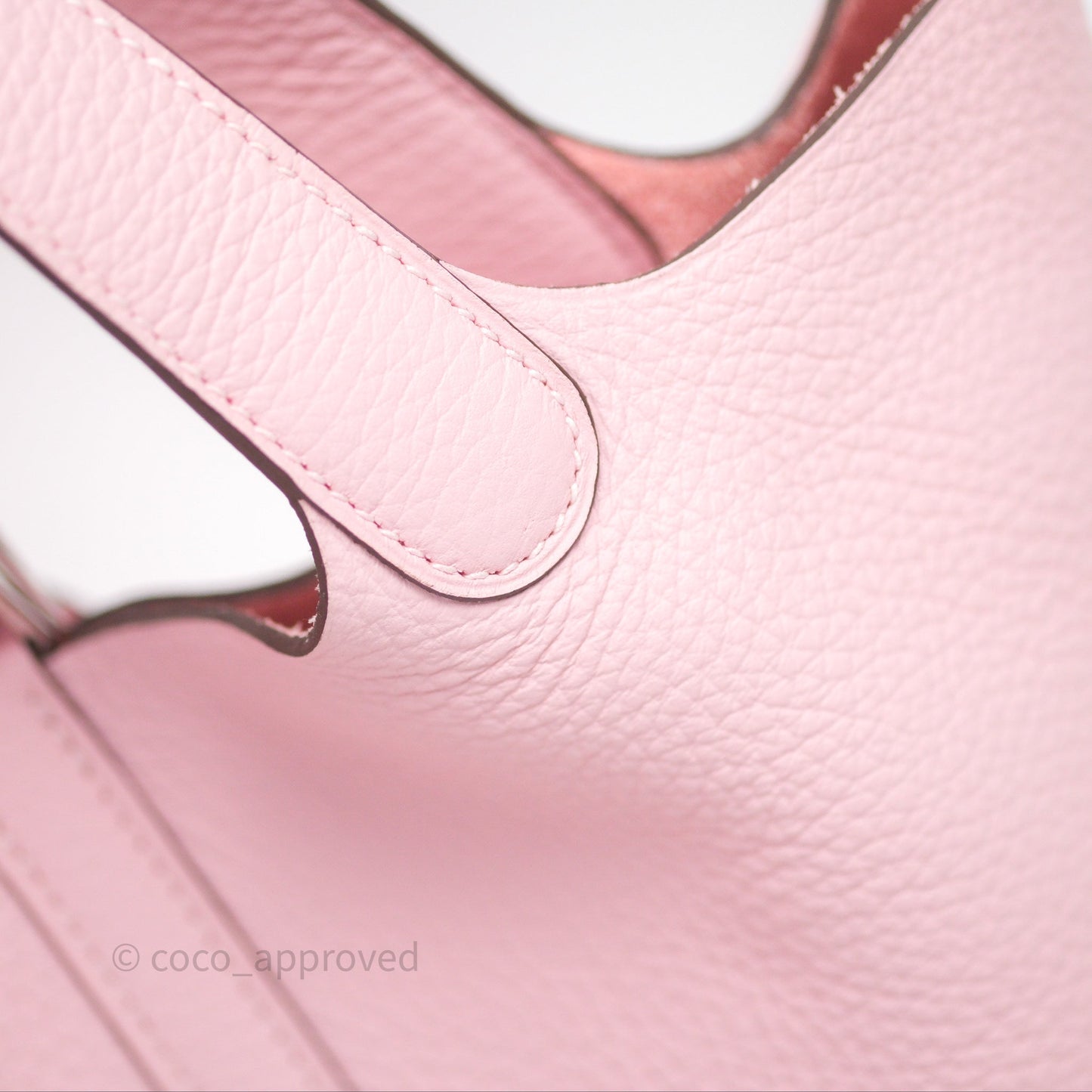 Hermès Picotin 18 Rose Sakura 3Q Clemence Palladium Hardware