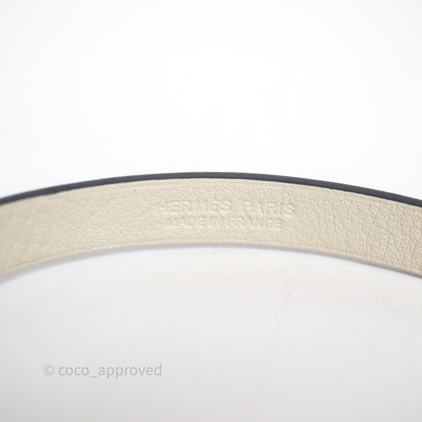 Hermes Cuir Medor Infini Double Tour Bracelet Bleu Brighton Swift Palladium Hardware