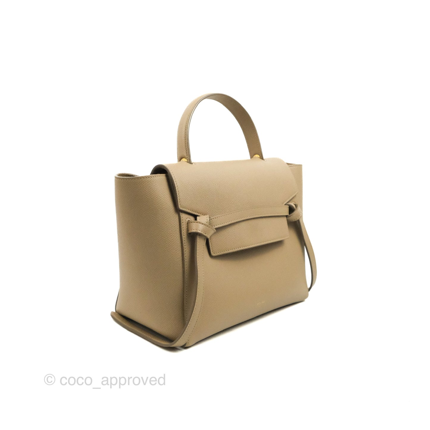 Celine Micro Belt Bag Light Taupe Grained Calfskin Gold Hardware
