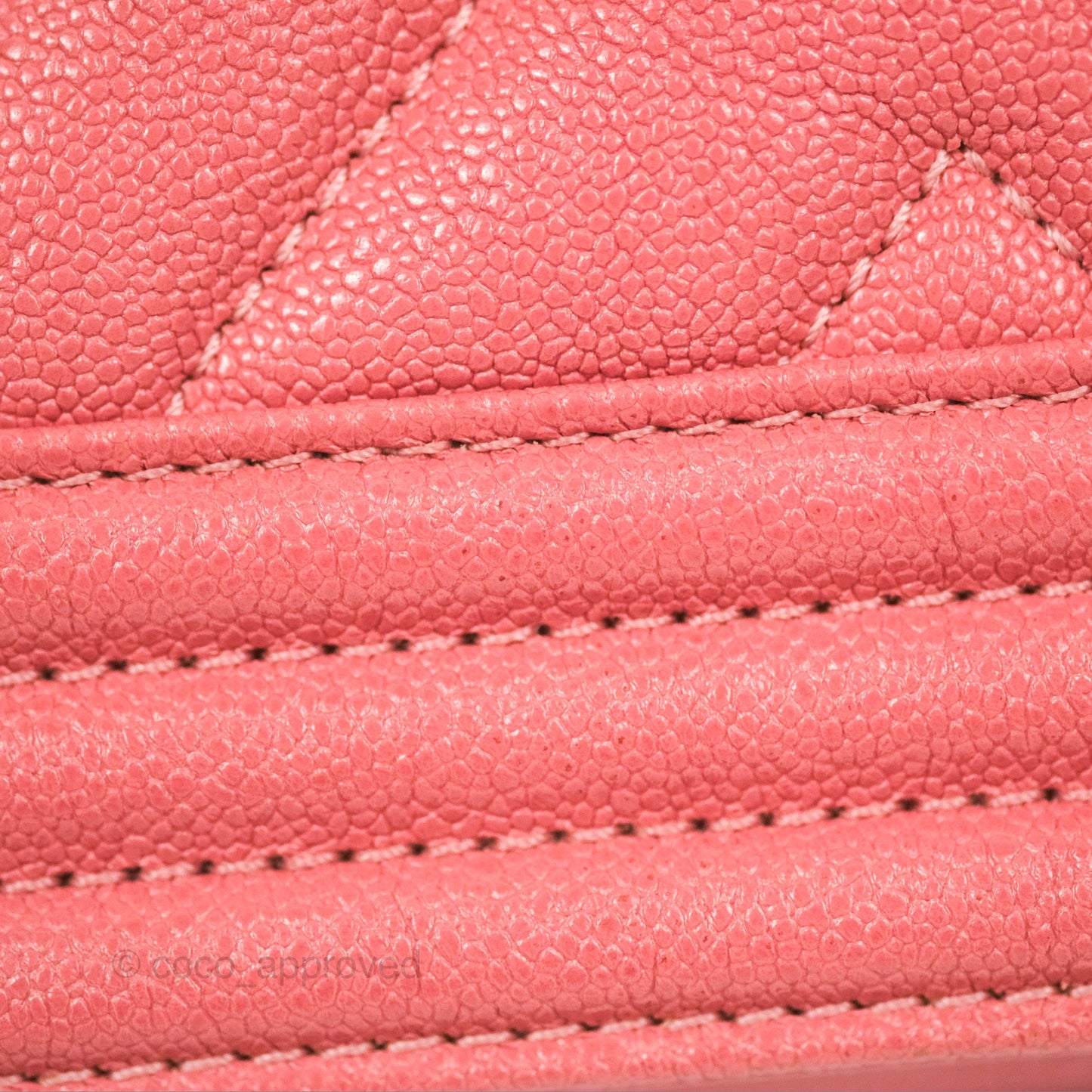 Chanel Small Chevron Boy Pink Caviar Gold Hardware