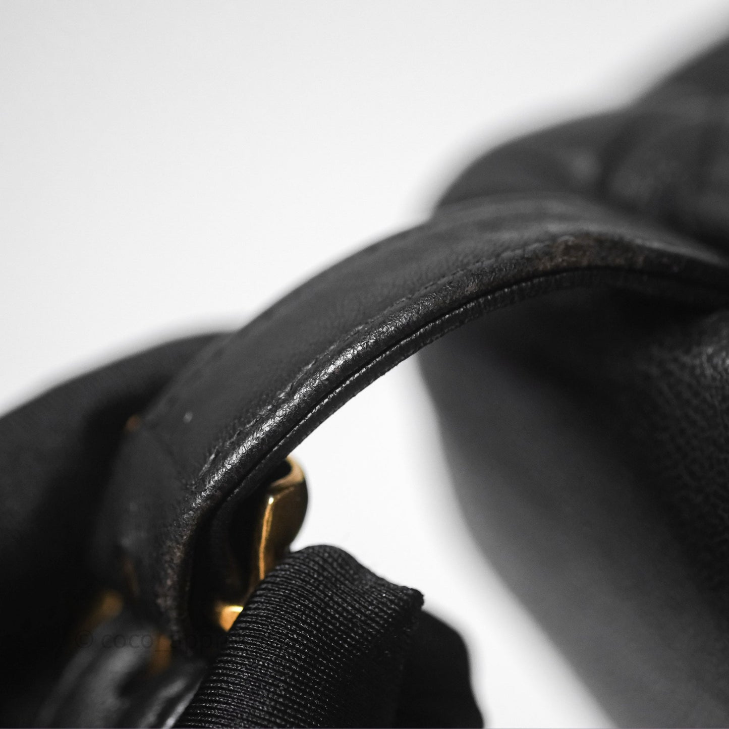 Chanel Vintage CC Duma Backpack Black Lambskin 24K Gold Hardware