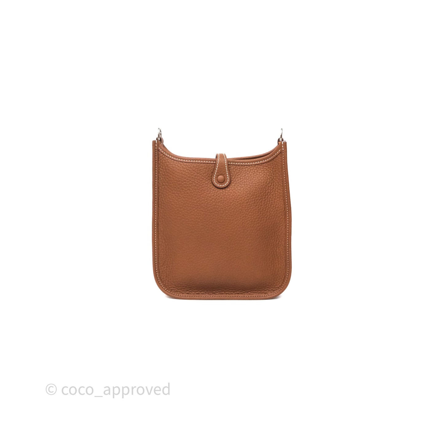 Hermès Mini Evelyne 16 Gold Clemence Gold Hardware