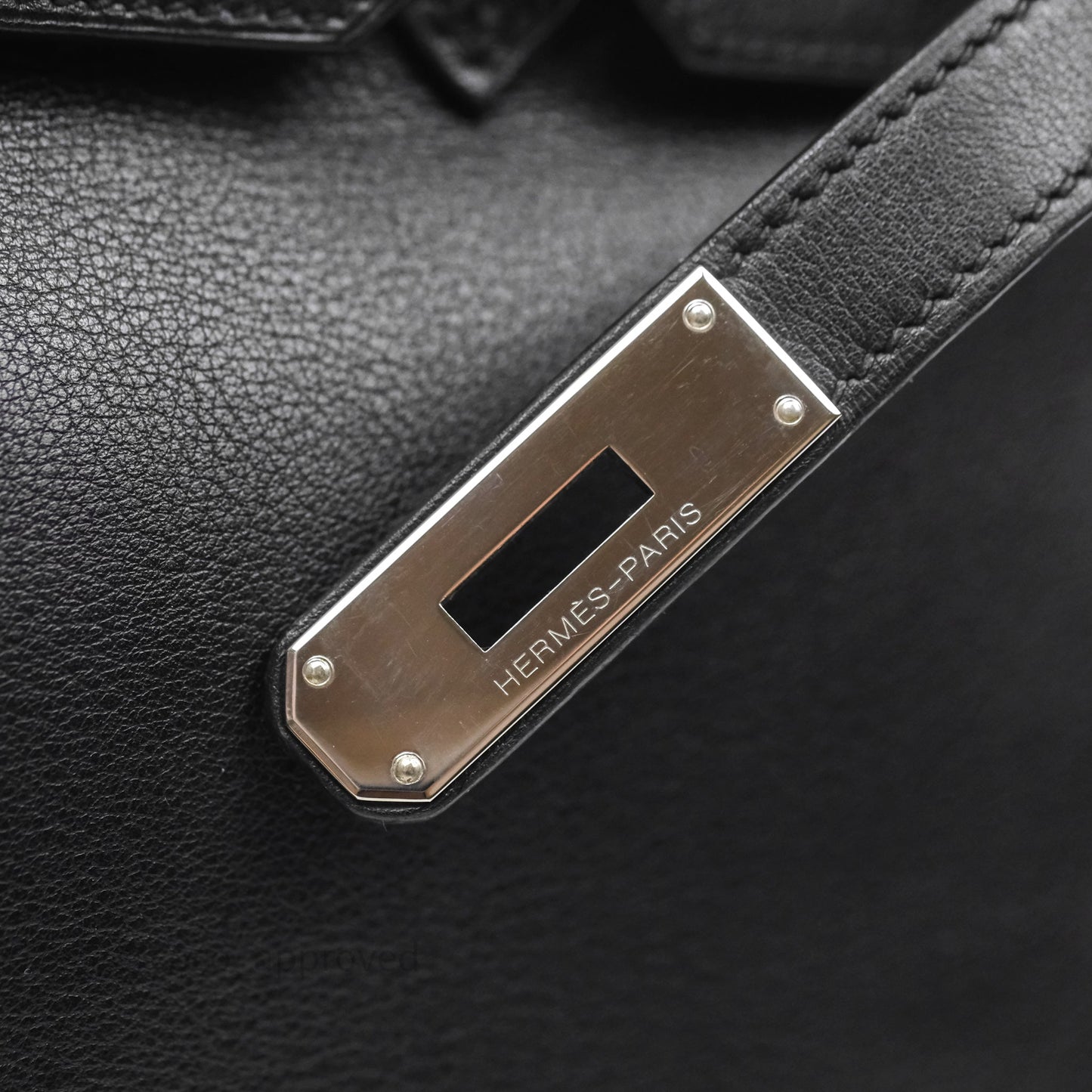 Hermès Birkin 30 Noir 89 Evergrain Palladium Hardware