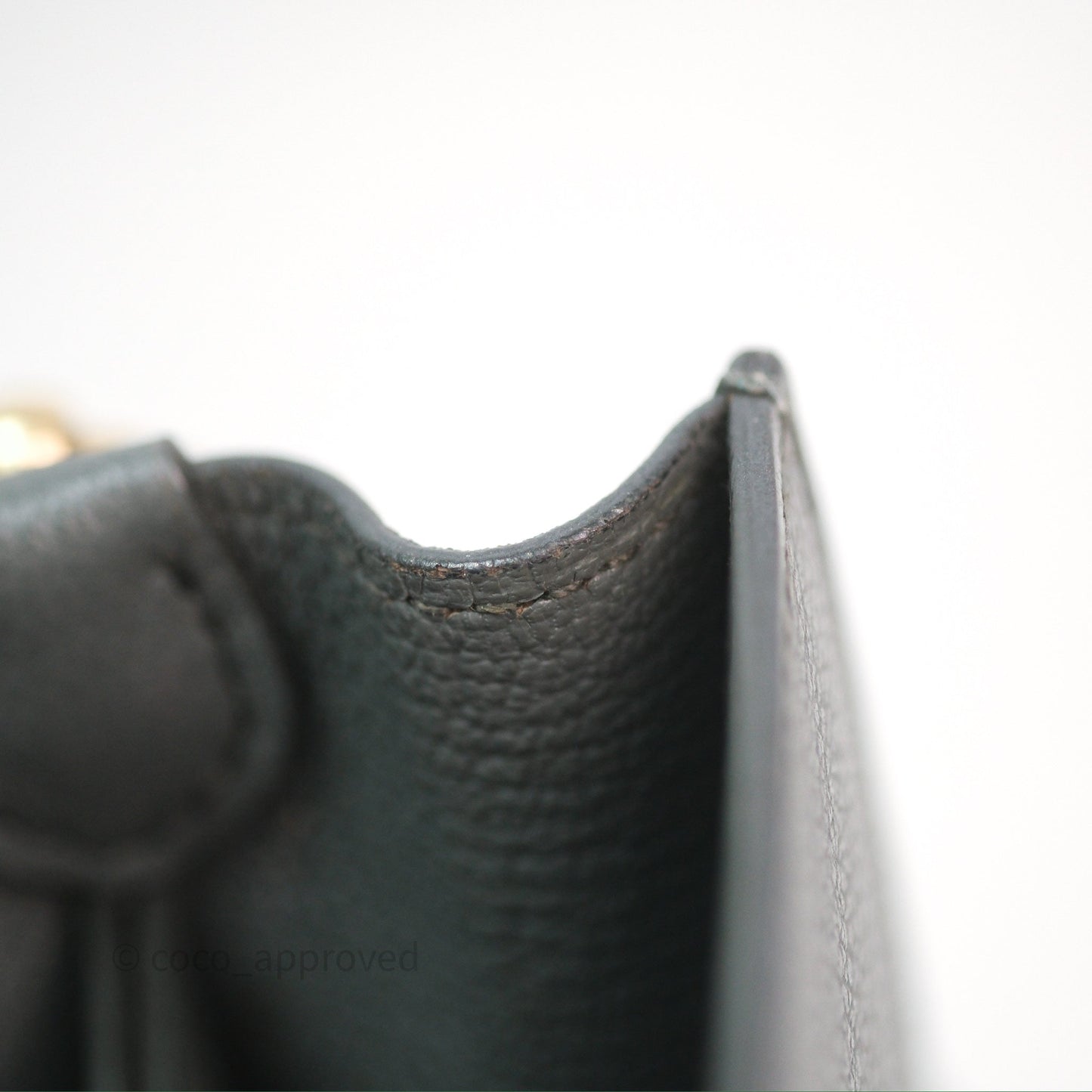 Hermès Roulis Mini 18 Vert Amancde 63 Evercolor Gold Hardware