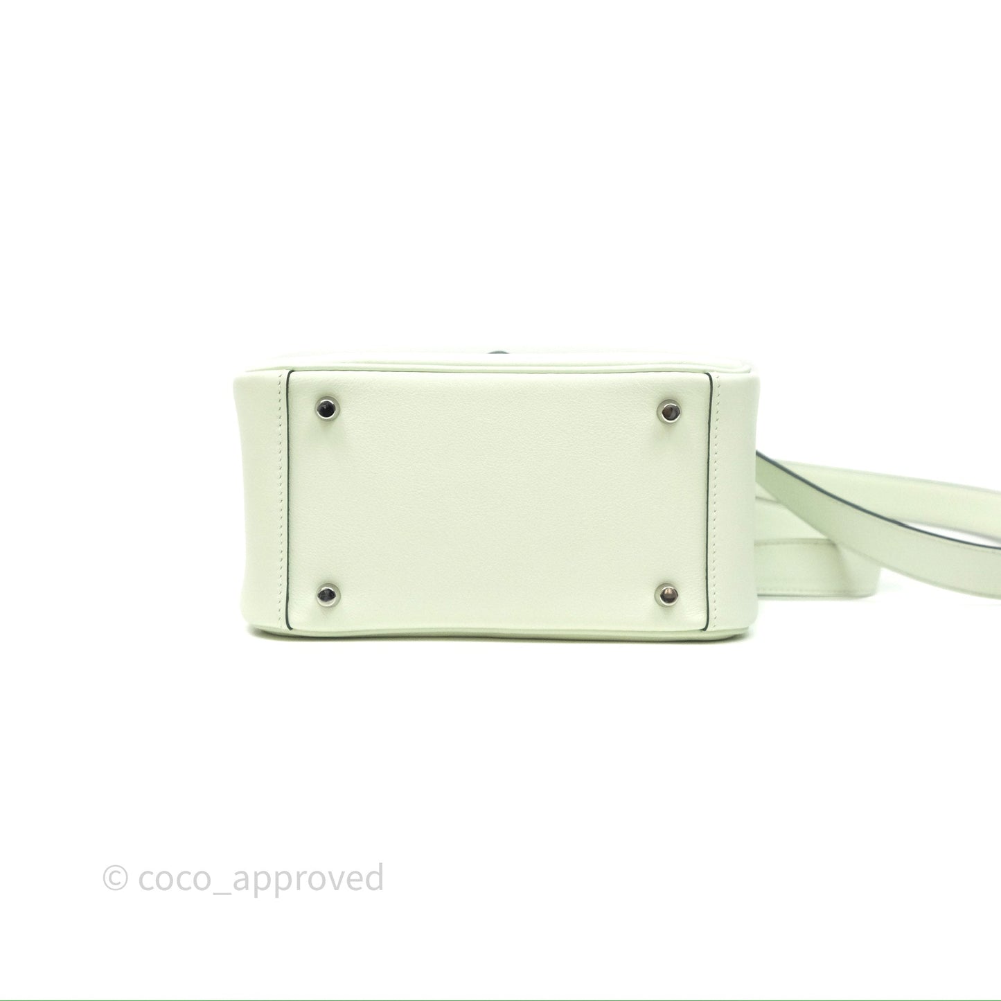 Hermès Mini Lindy Vert Fizz 0S Swift Palladium Hardware