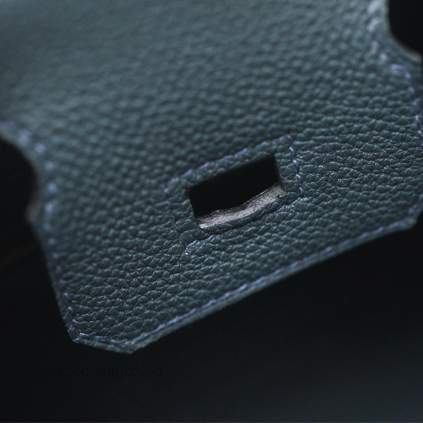 Hermès Birkin 25 Retourne Vert Rousseau V0 Togo Gold Hardware