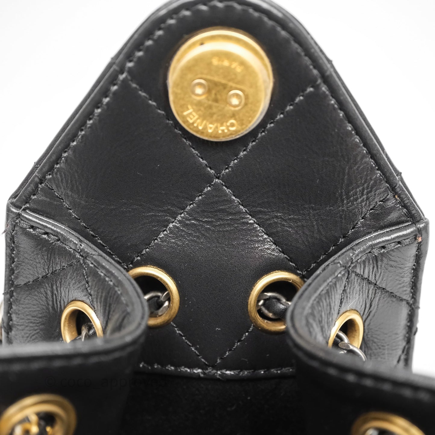 Chanel Mini 25 Black Bag Calfskin Mixed Hardware