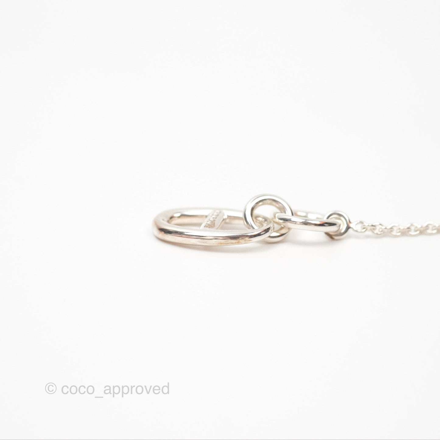 Hermès Chaine d'ancre Pendant Necklace Silver 925
