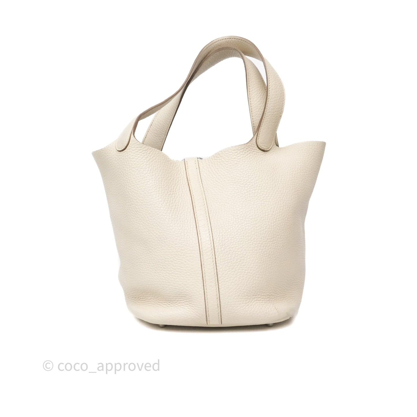 Hermès Picotin 22 Beton Clemence Palladium Hardware