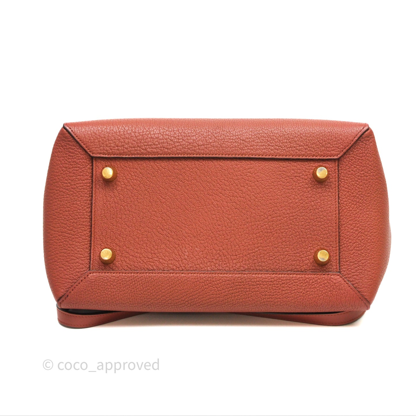 Celine Mini Belt Bag Brick Red Grained Goatskin Gold Hardware