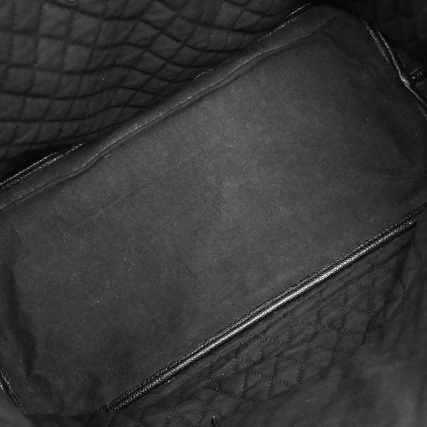 Chanel CC Print Logo Tote Bag Black