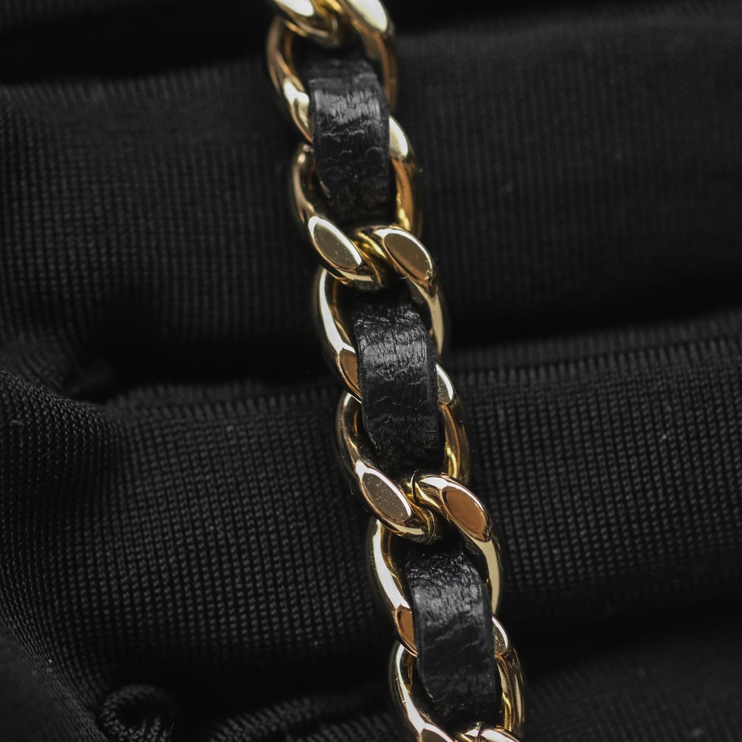 Chanel Vanity Rectangular Top Handle Black Lambskin Gold Hardware