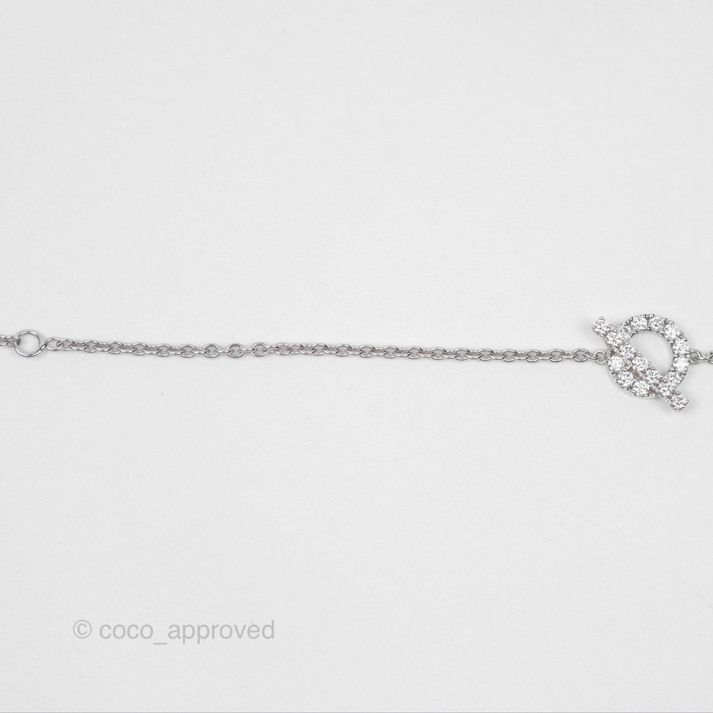 Hermès Finesse Bracelet Diamonds White Gold
