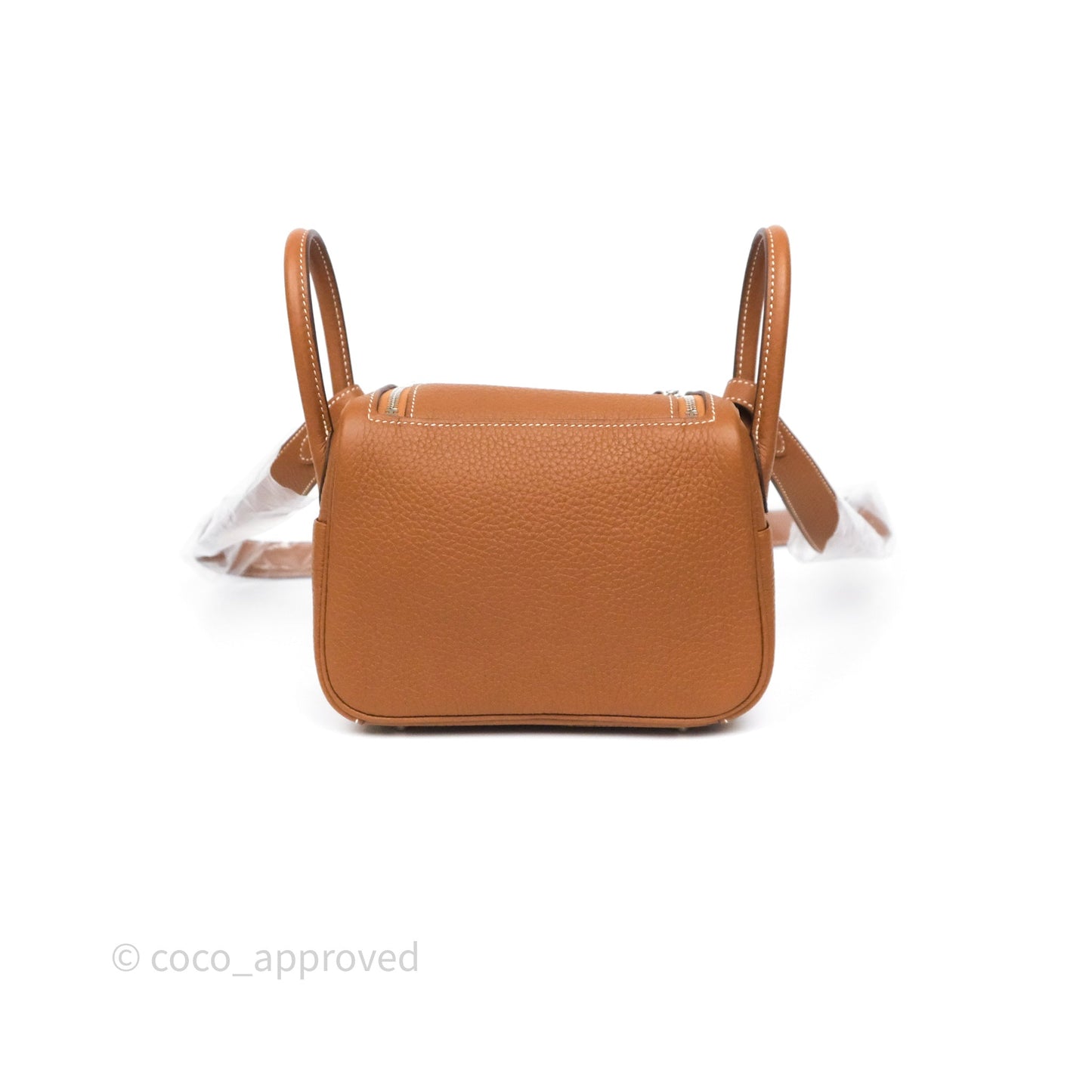 Hermès Mini Lindy 20 Gold 37 Clemence Palladium Hardware