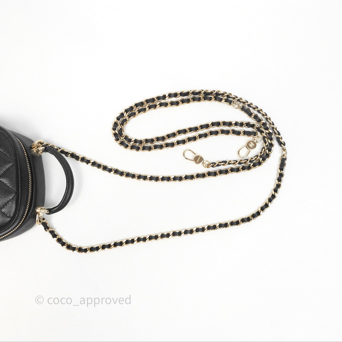 Chanel Classic Mini Backpack Black Caviar Gold Hardware