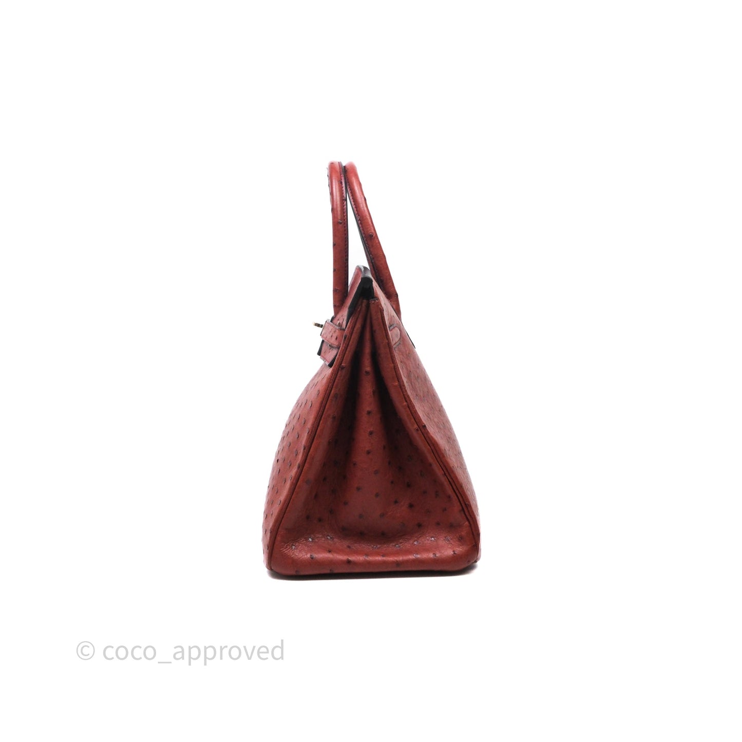 Hermès Birkin 35 Rouge H Ostrich Palladium Hardware