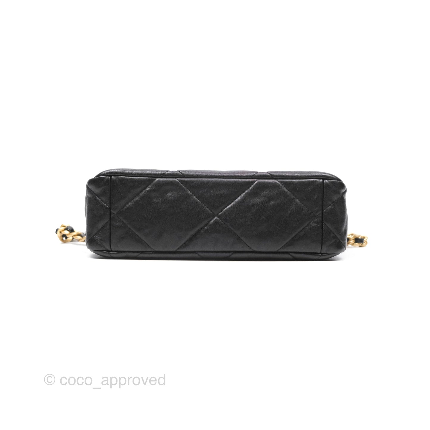 Chanel 19 Medium Black Goatskin Mixed Hardware