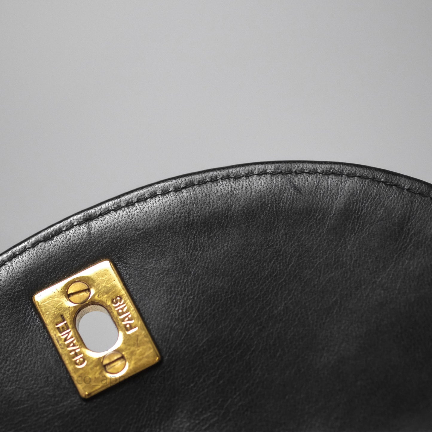 Chanel Vintage CC Duma Backpack Black Lambskin 24K Gold Hardware