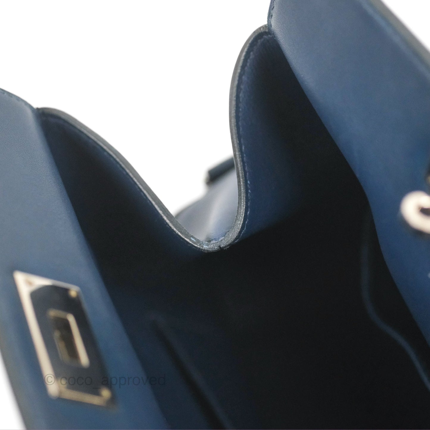 Hermès ToolBox 20 Navy Swift Palladium Hardware