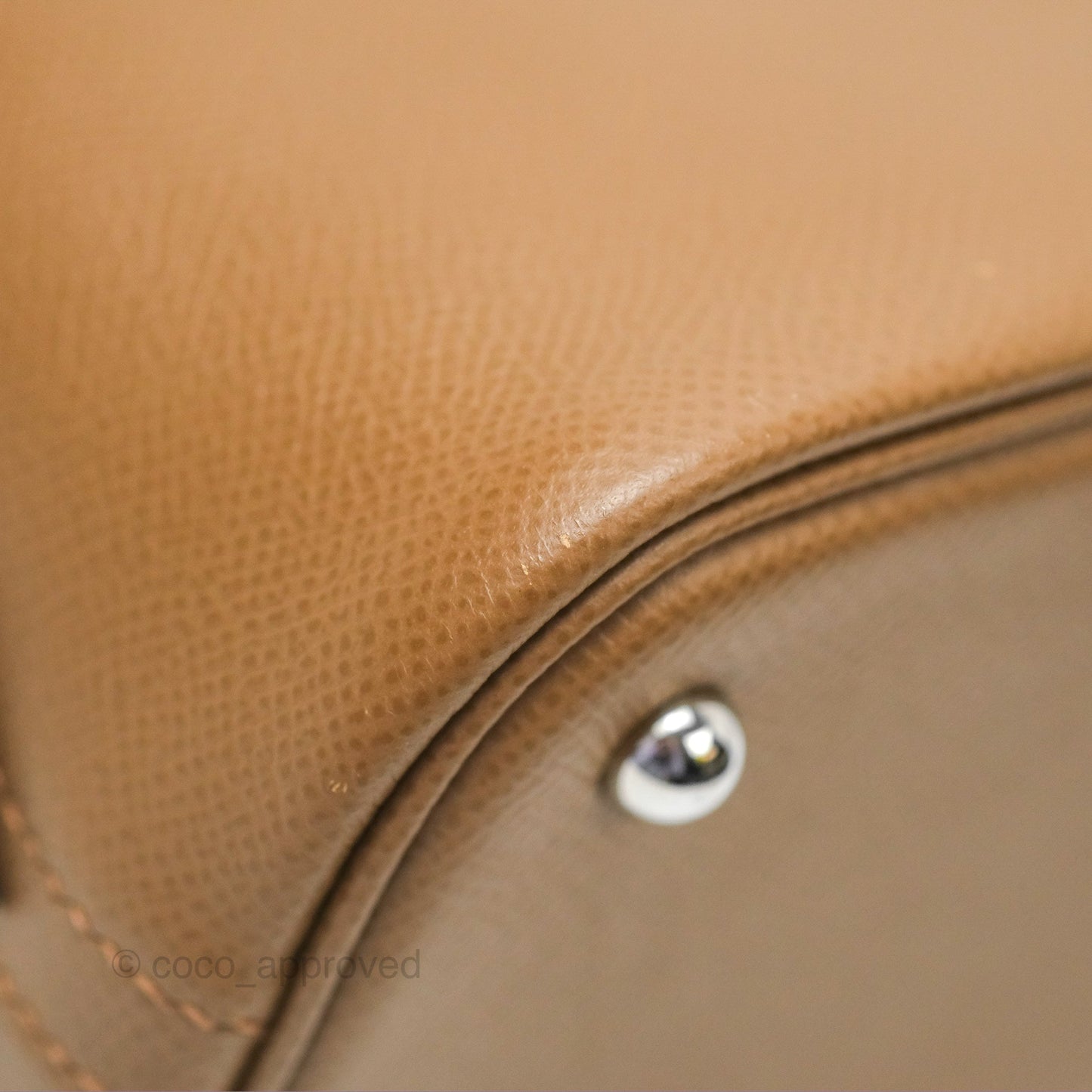 Hermès Bolide 1923 25 Alezan Epsom Palladium Hardware