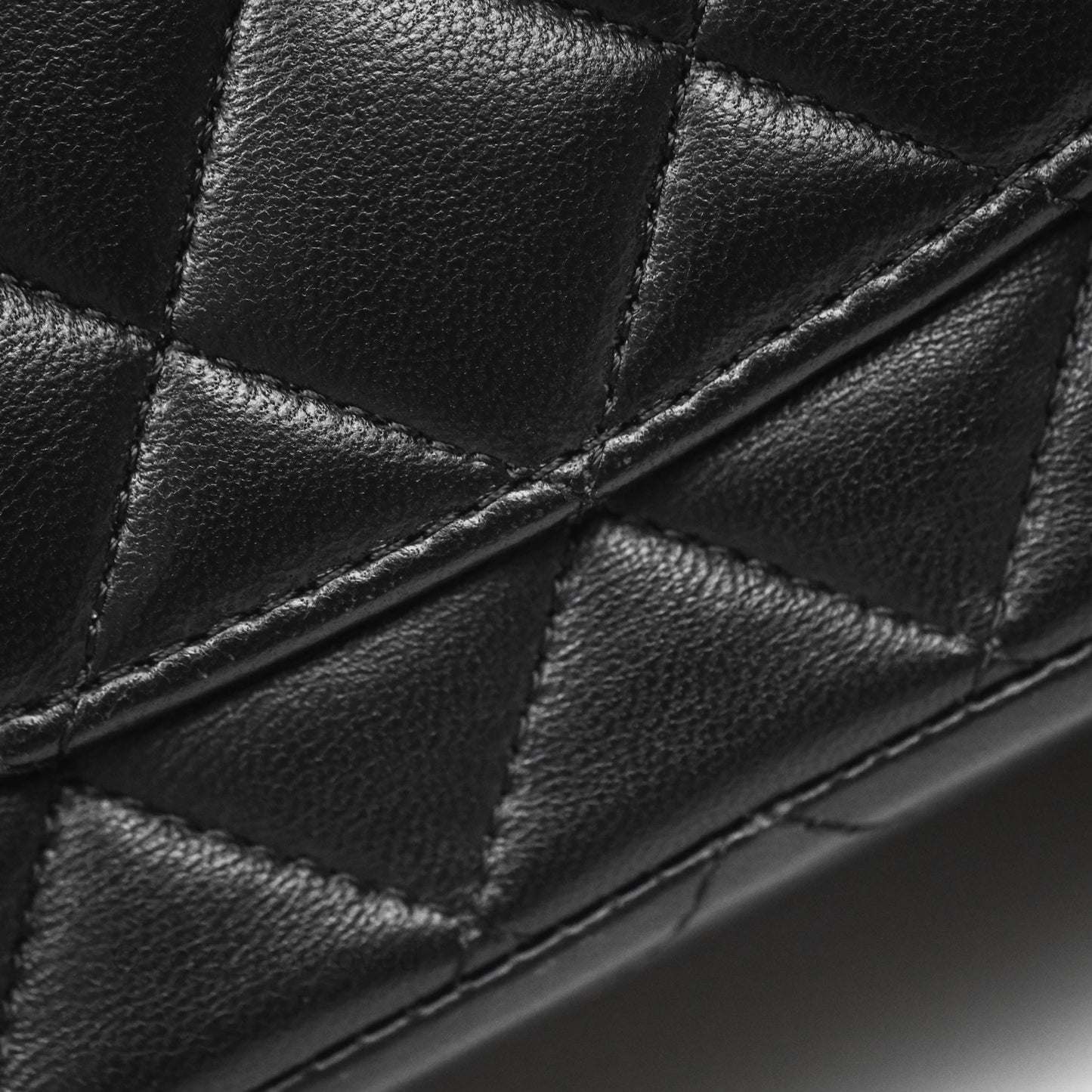 Chanel Classic M/L Medium Flap Quilted Black Lambskin Gold Hardware