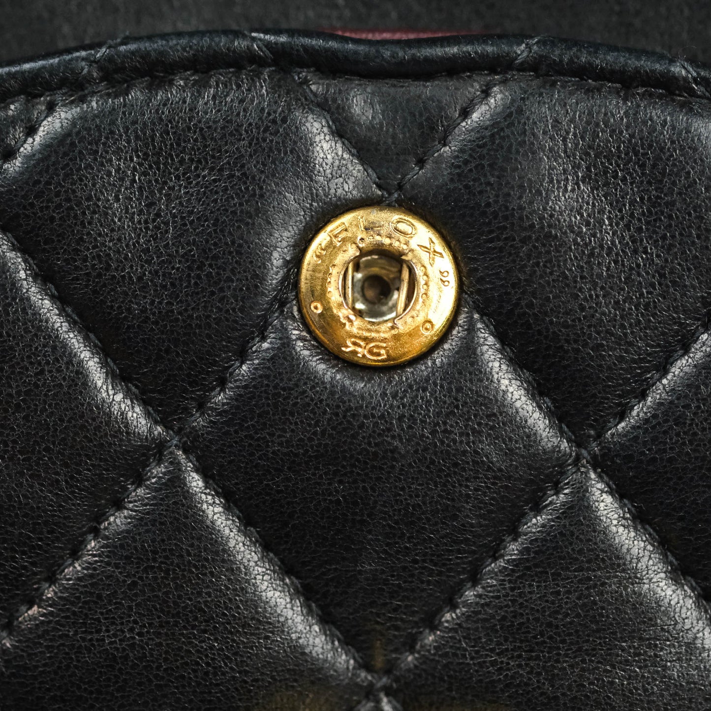 Chanel Classic Vintage Double Flap M/L Black Lambskin 24K Gold Hardware