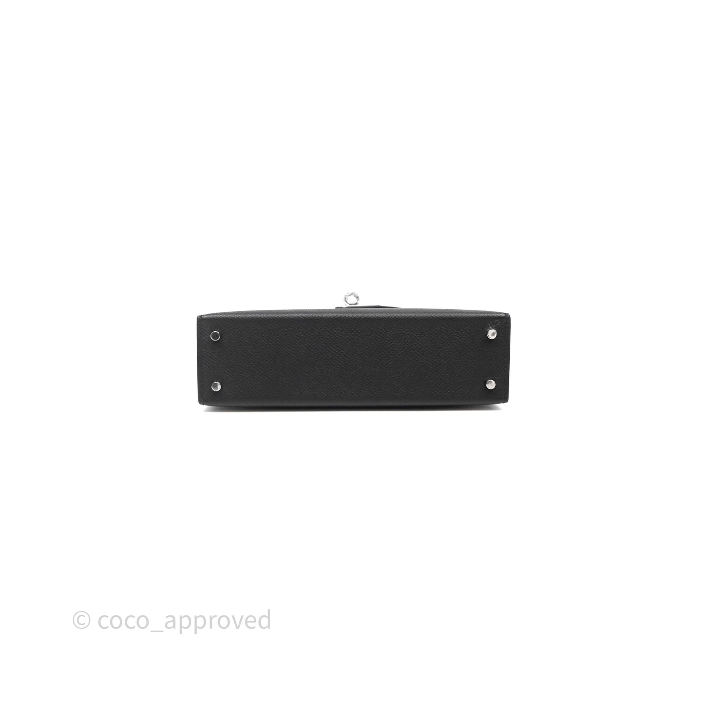 Hermès Mini Kelly Black Noir 89 Epsom Palladium Hardware