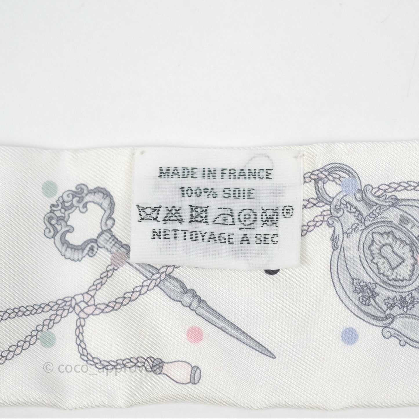 Hermes Silk Les Cles A Pois Twilly