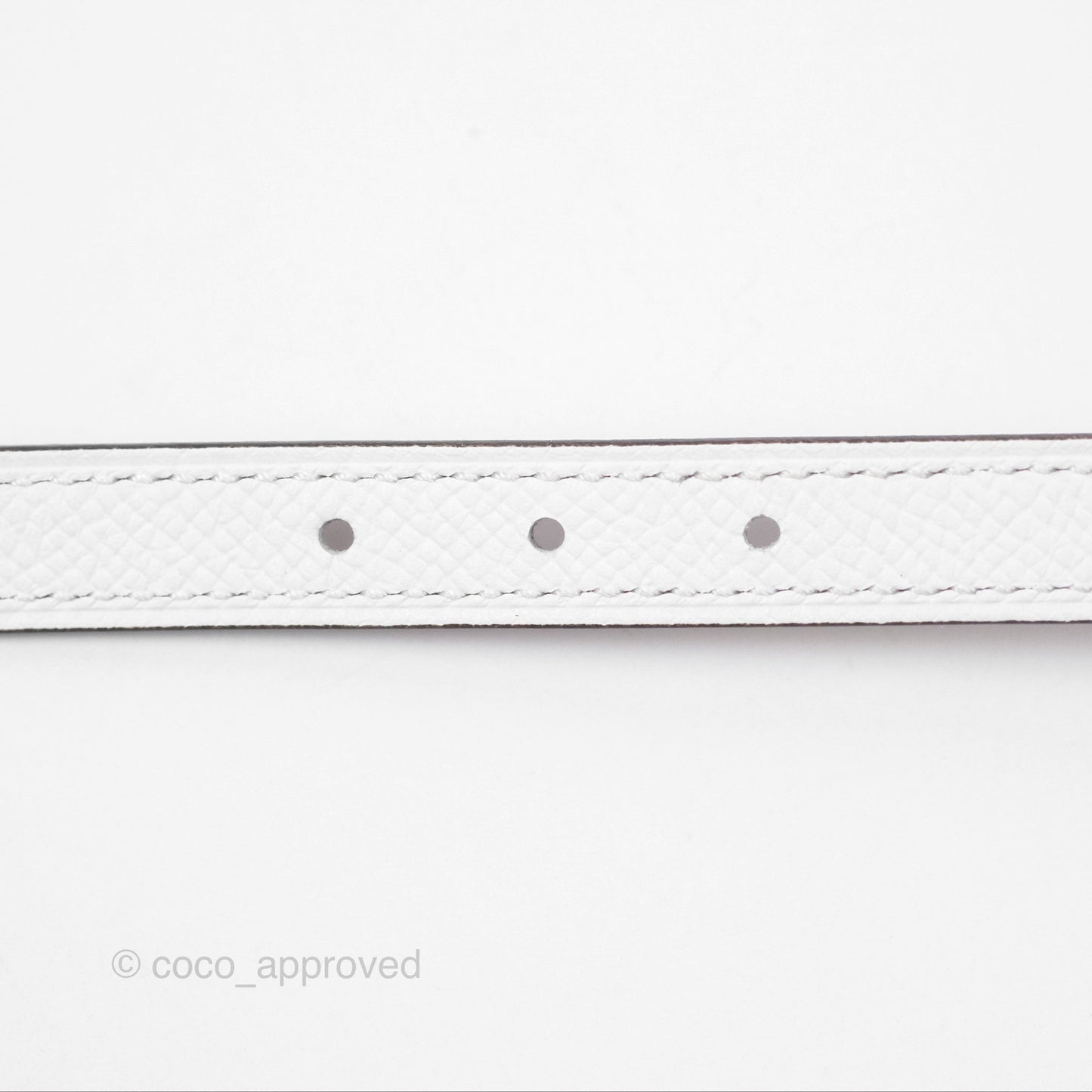Hermes Carrousel Belt Buckle & Reversible Leather Strap 13mm Gold / Blanc