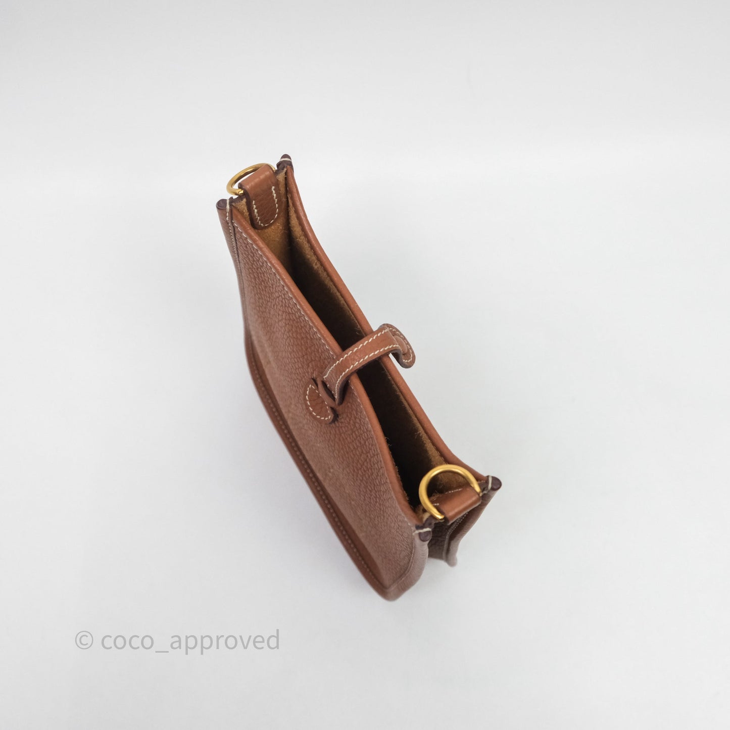 Hermès Mini Evelyne 16 Gold Clemence Gold Hardware