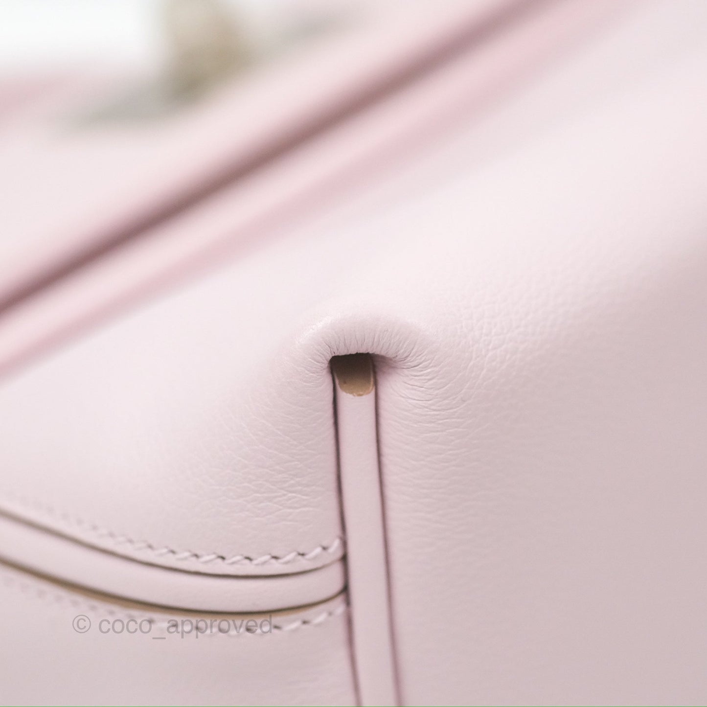Hermès 24/24 21 Mini Mauve Pale Evercolor/Swift Palladium Hardware
