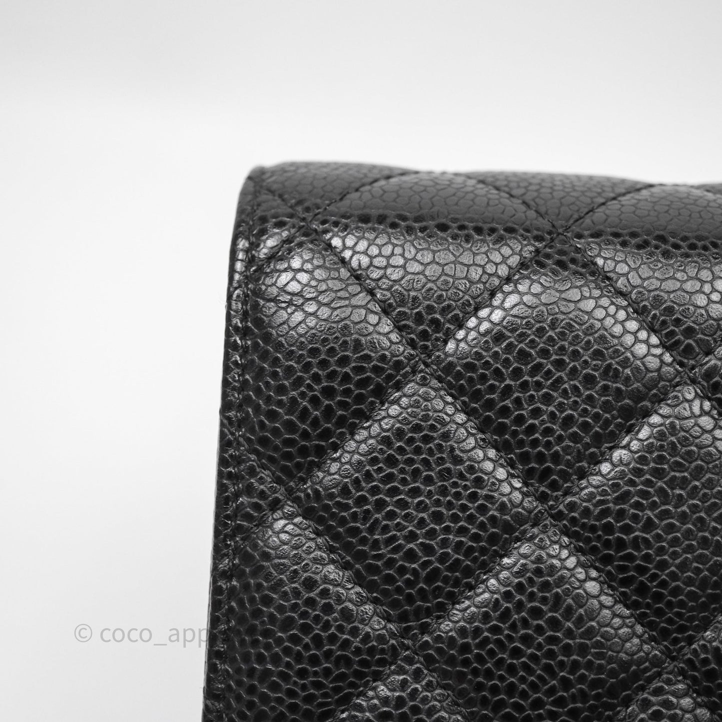 Chanel Quilted WOC Black Caviar Gold Hardware