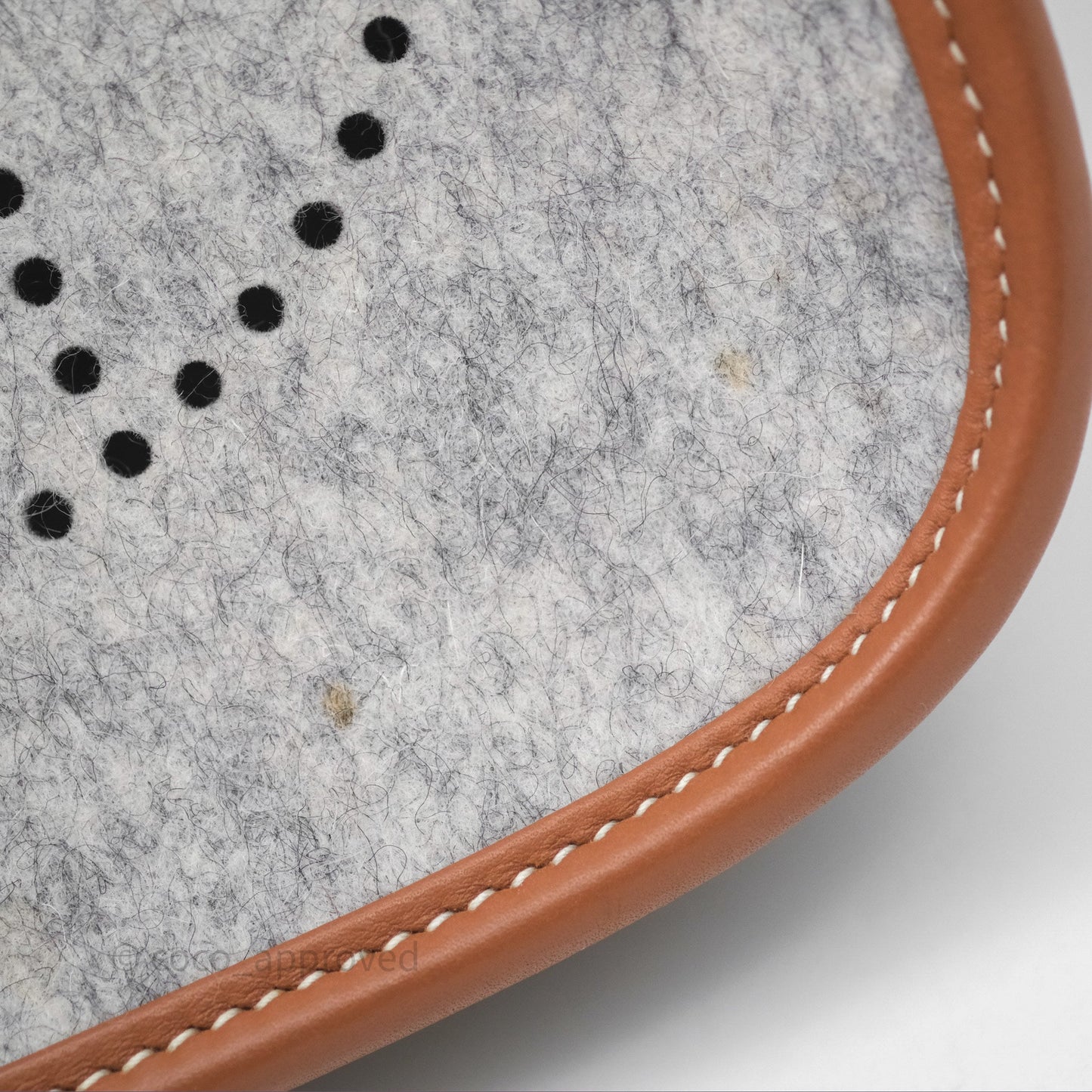 Hermès Mini Evelyne 16 Gris Clair/ Gold Wool Feutre Swift Palladium Hardware