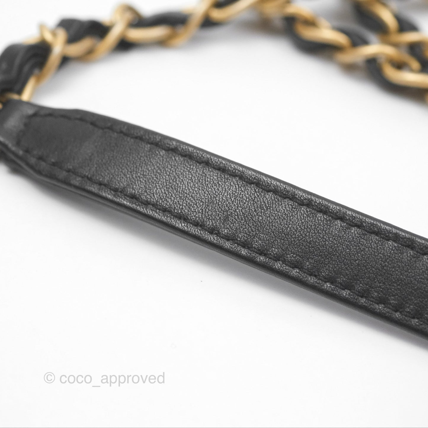 Chanel Quilted Medium CC Filigree Flap Beige Black Caviar