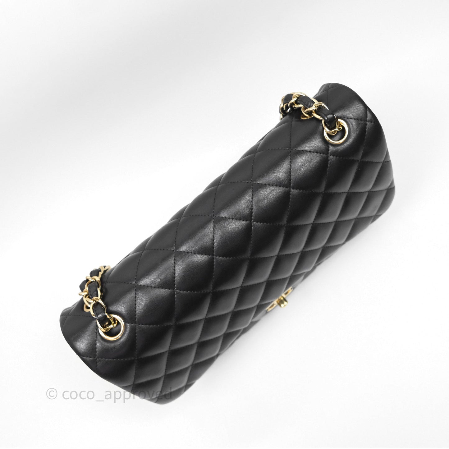 Chanel Jumbo Double Flap Black Lambskin Gold Hardware