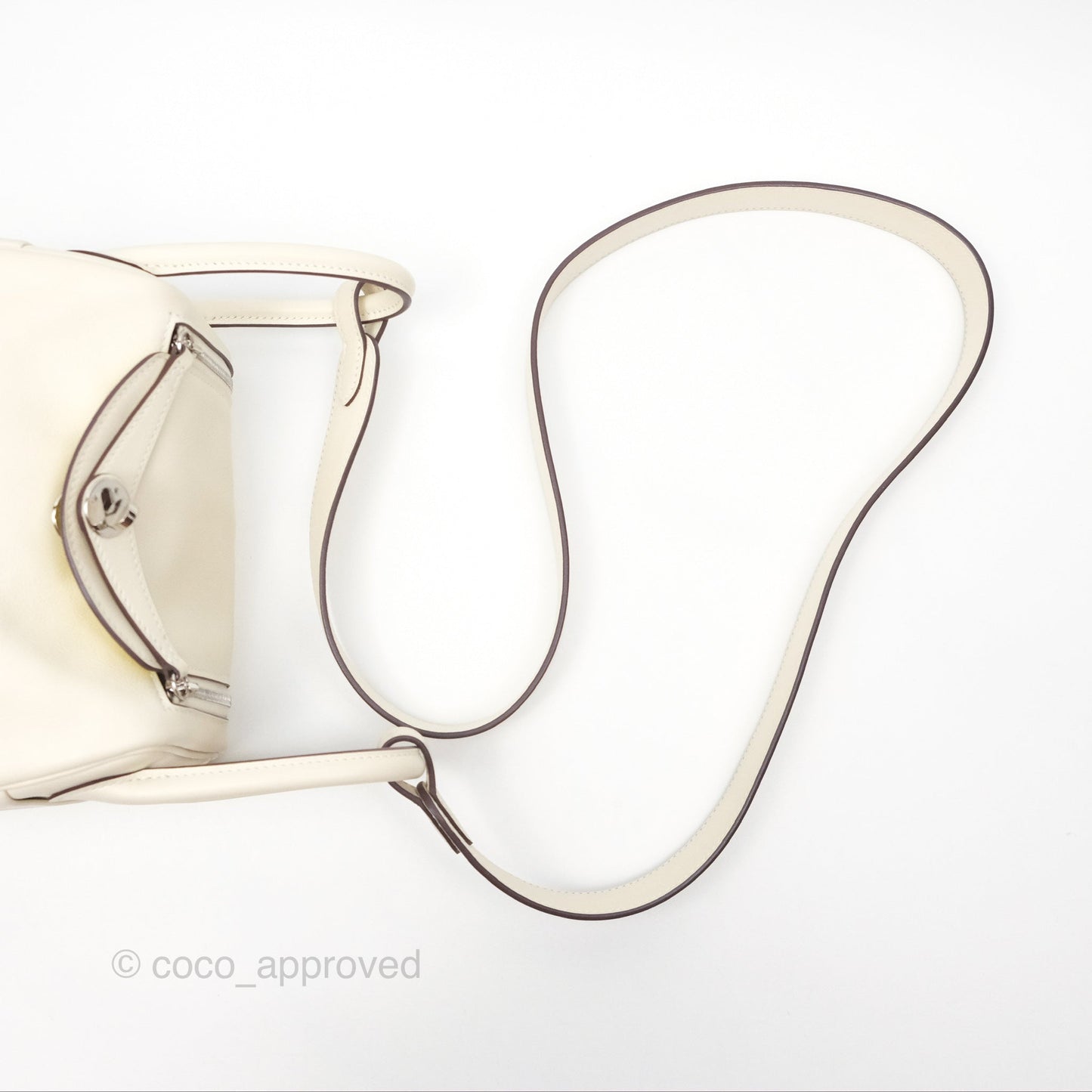Hermès Mini Lindy 20 Nata I2/ Lime 9R Swift Palladium Hardware