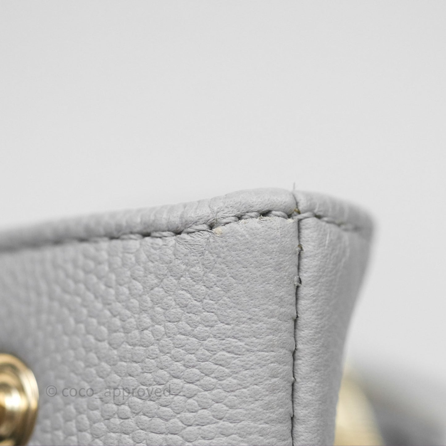 Chanel Quilted Medium Business Affinity Flap Grey Caviar Gold Hardware