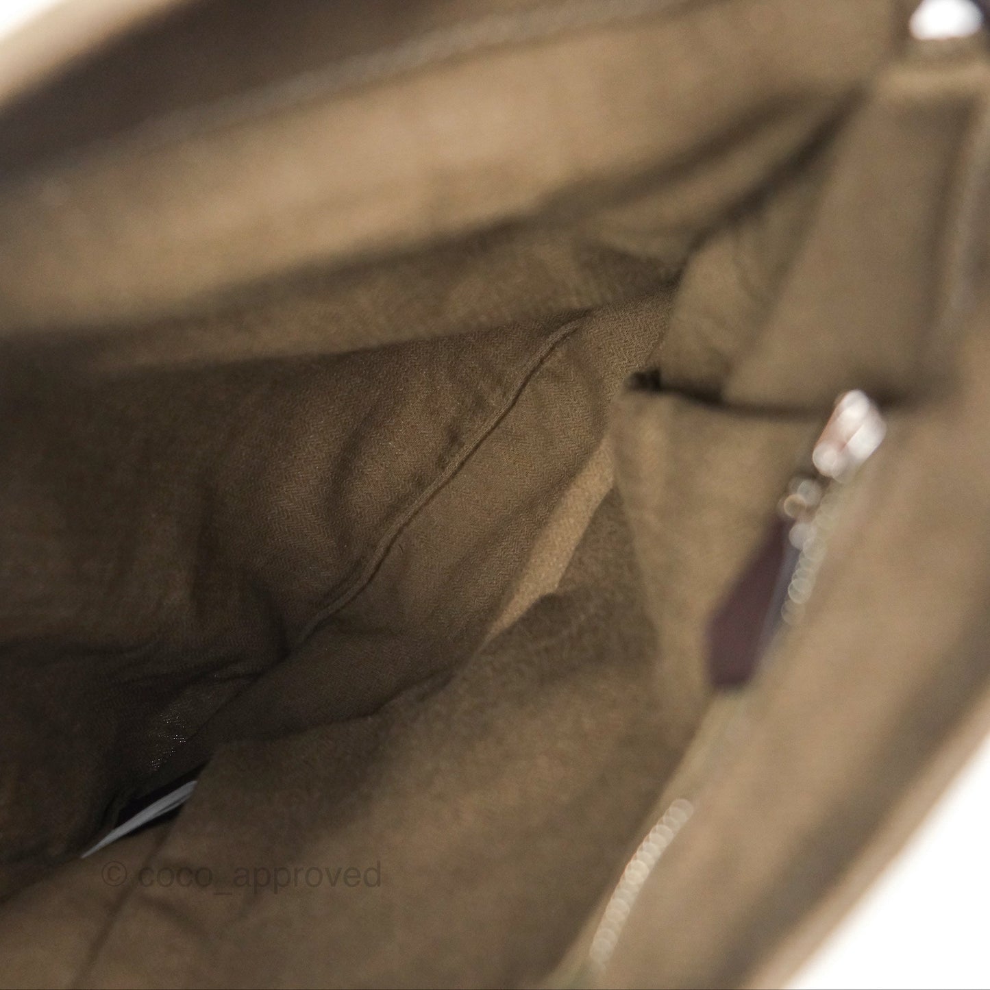 Hermès 2-way Maline Bag Khaki Canvas