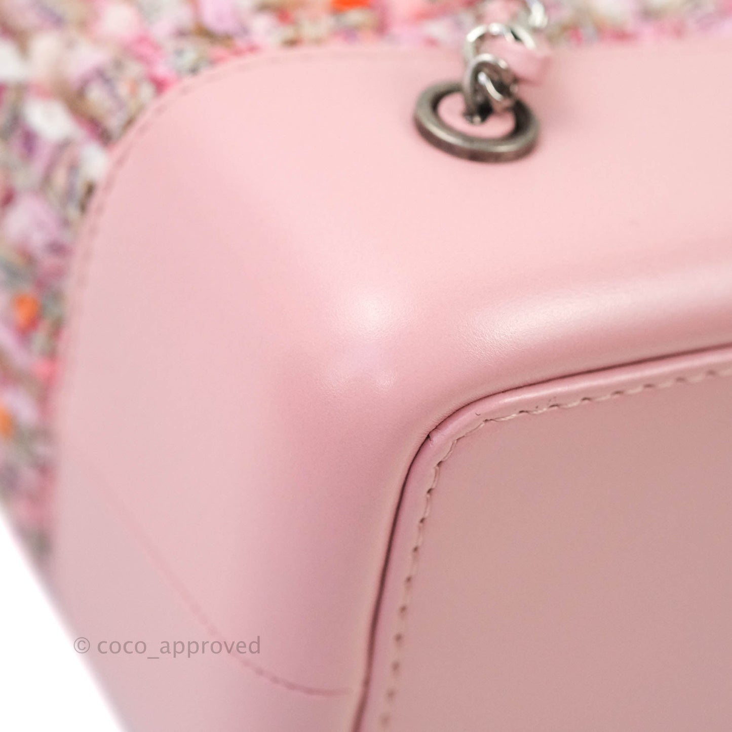 Chanel Gabrielle Small Backpack Pink Tweed Aged Calfskin