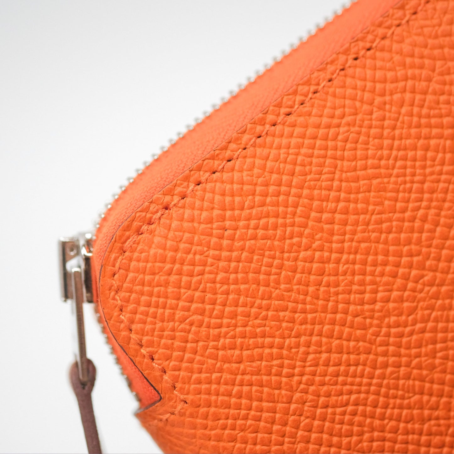 Hermès Silk In Compact Wallet Orange Epsom