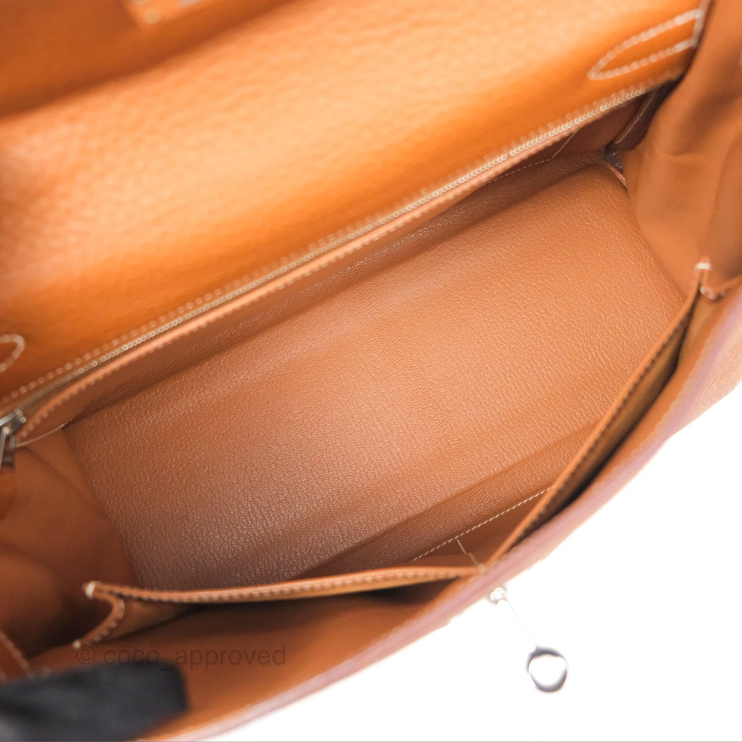 Hermès Kelly 32 Retourne Gold Togo Palladium Hardware