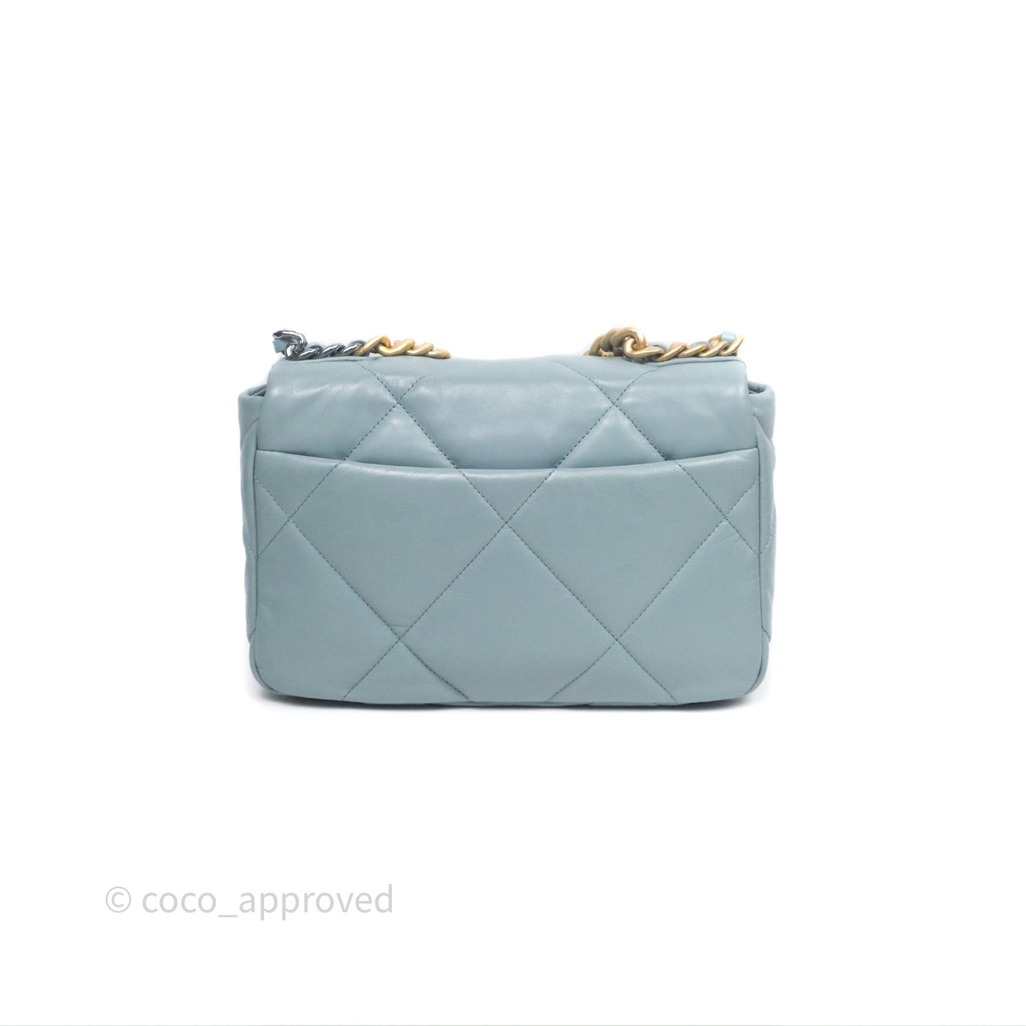 Chanel 19 Small Blue Mixed Hardware