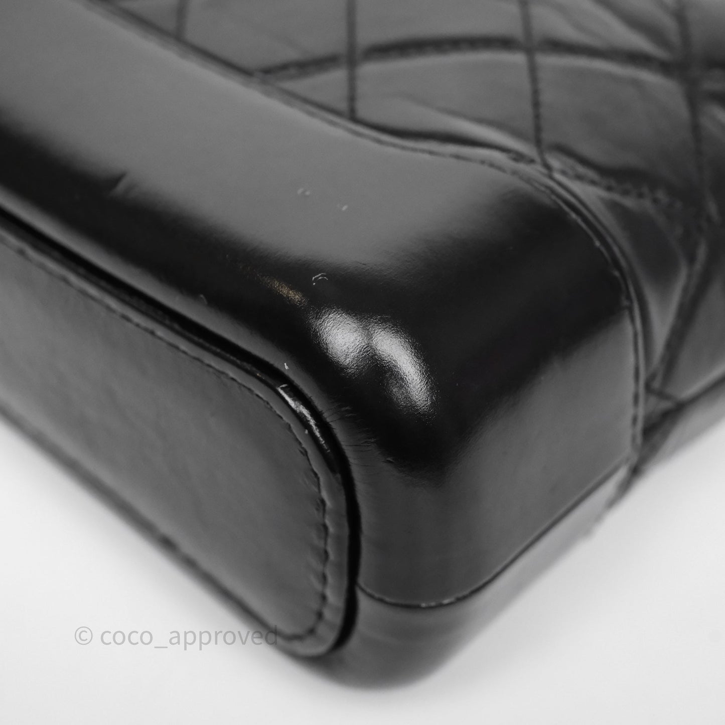 Chanel Small Gabrielle Hobo Quilted Black Aged Calfskin
